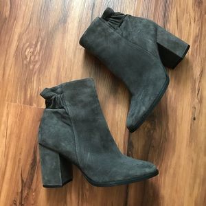 Arturo chiang gray suede booties 10